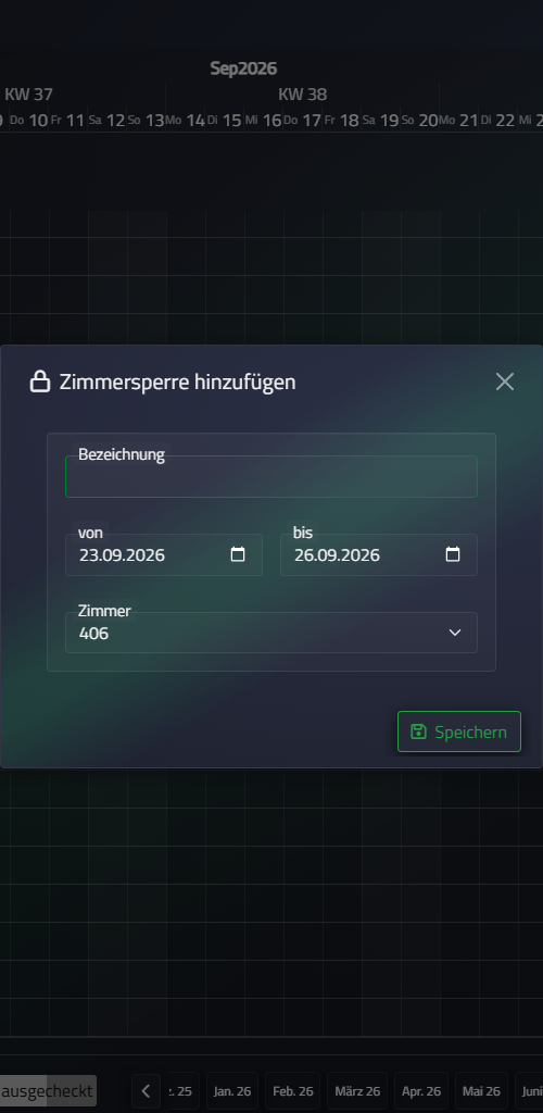 Zimmersperre